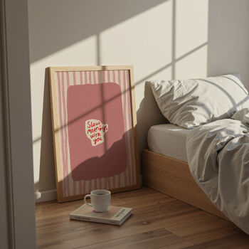 Slow Mornings With You Striped Print, 3 of 8