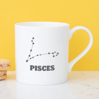 Pisces Constellation China Mug, 3 of 10