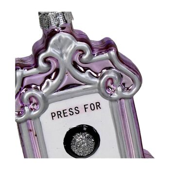 Press For Champagne Lilac Glass Tree Decoration, 2 of 3
