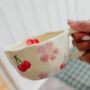 Taylor Irregular Strawberry And Cherries Mug, thumbnail 2 of 4