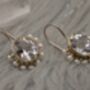 Clear Quartz, Pearl Silver Earrings, thumbnail 2 of 12