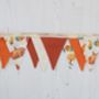 Autumn Pumpkin Patch Mini Cotton Bunting, thumbnail 3 of 5
