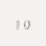 Gold Plated Micro Huggie Hammered Hoop Earring For Men, thumbnail 3 of 12