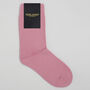 Plain Men's Bed Socks – Pink, thumbnail 2 of 3
