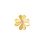 Diamond Clover Lapel Pin – Silver/Gold, thumbnail 1 of 5