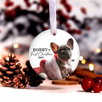 Puppy Dog's First Christmas Photo Tree Decoration, 9 of 10