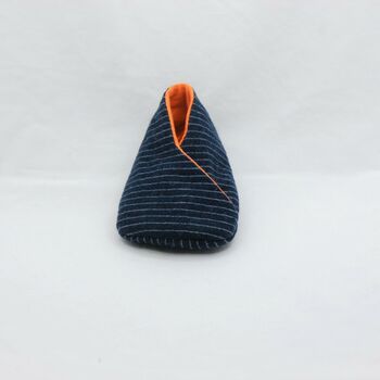 Reclaimed Eco Friendly Blue And Orange Baby Shoes, 6 of 9