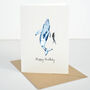 Personalised Whale And Diver Greetings Card, thumbnail 1 of 4