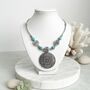 Turquoise And Silver Statement Necklace, thumbnail 4 of 8