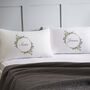 Christmas Wreath Personalised Pillowcases, thumbnail 1 of 2