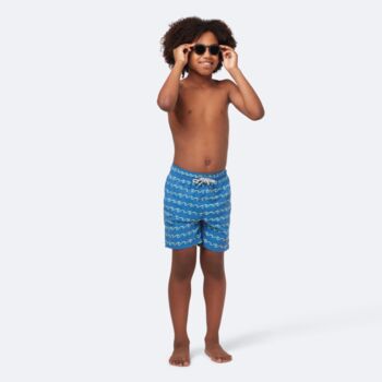 Father And Son Matching Wave Print Swim Shorts, 5 of 8