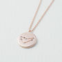 Personalised Rose Gold Plated Zodiac Charm Necklace, thumbnail 2 of 3