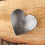 6th Anniversary Gift, Mini Decorative Iron Heart Dish With Smooth Metallic Finish, thumbnail 3 of 8