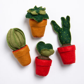 Easy Care Cactus Felt Craft Kit, 3 of 10