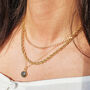 18k Gold Vermeil Plated Cuban Chain Necklace, thumbnail 3 of 5