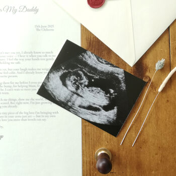 A Letter To My Daddy From The Bump Personalised Keepsake, 4 of 11