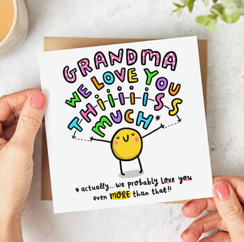 Grandma I Love You This Much Card, 2 of 2