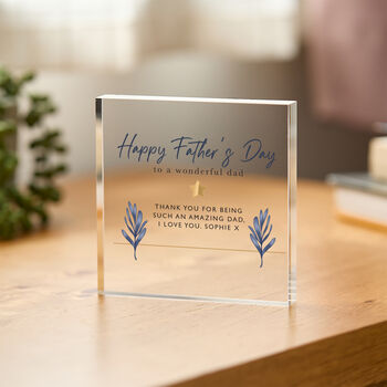 Wonderful Dad Personalised Father's Day Plaque Gift, 2 of 4