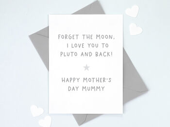 I Love You To Pluto Mother's Day Card, 3 of 4