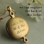 Navy Sapphire Deco Jewel Locket Necklace, thumbnail 4 of 9