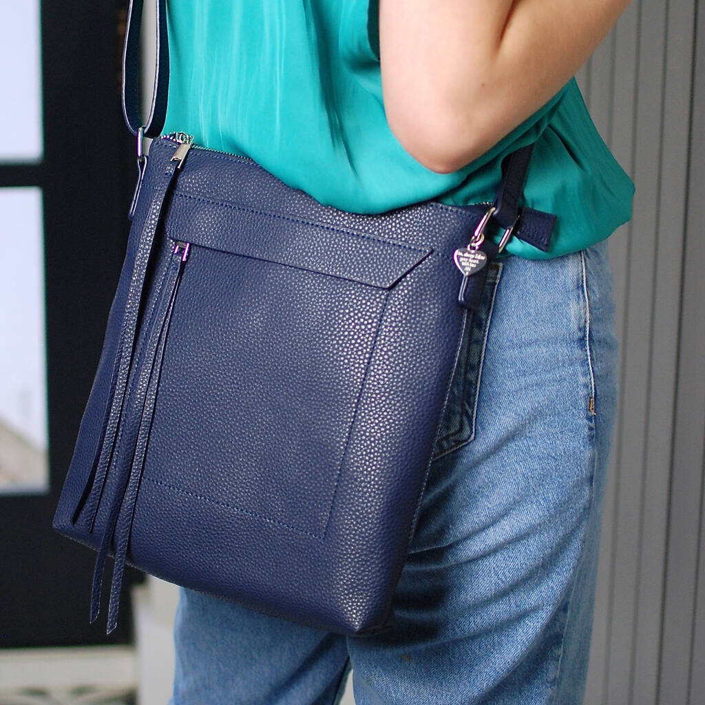 Personalised Vegan Leather Shoulder Bag By Penelopetom