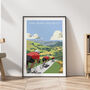 Peak District Cycling Poster, thumbnail 1 of 8