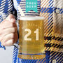 Personalised 21st Birthday Age And Name Beer Tankard, thumbnail 1 of 4