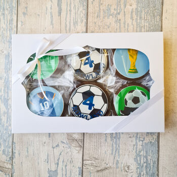 Personalised Football Cookie Gift Box, 2 of 10
