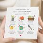 Personalised Gardening Mothers Day Card For Mum, thumbnail 1 of 7