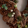 Festive Follies Deluxe Pinecone Wreath, thumbnail 4 of 5