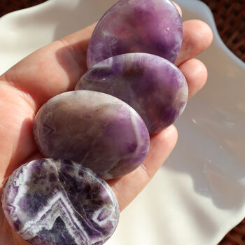 Amethyst Worry Stone For Calm And Clarity, 3 of 5