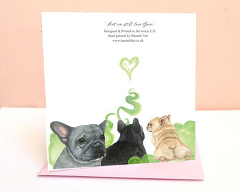 Frenchie Farts Funny Greetings Card, 6 of 6