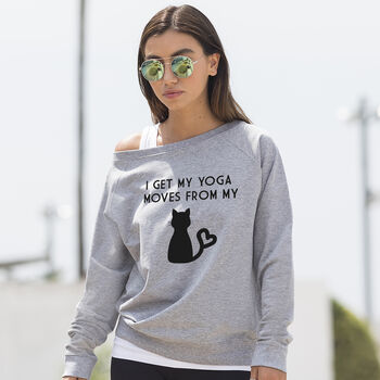 Sweatshirt I Get My Yoga Moves From My Cat, 3 of 3