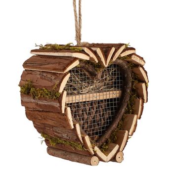 Personalised Wooden Heart Hanging Insect House, 2 of 8