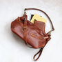 Slouchy Leather Shoulder Bag, thumbnail 3 of 6