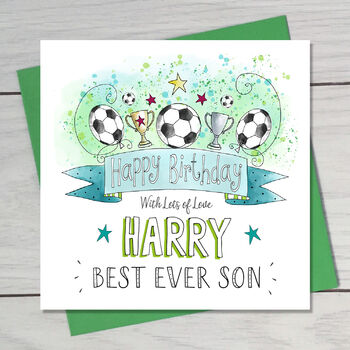 Son Football Birthday Card, 4 of 4