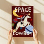 Space Cowboy Nursery Print, thumbnail 4 of 4