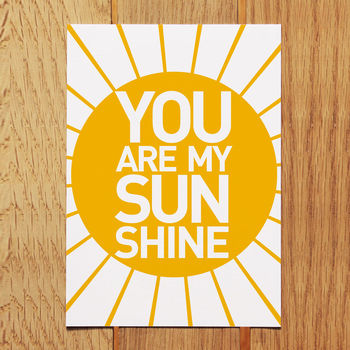 'You Are My Sunshine' Print, 5 of 5