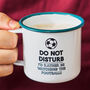 Enamel Personalised Football Mug, thumbnail 1 of 4