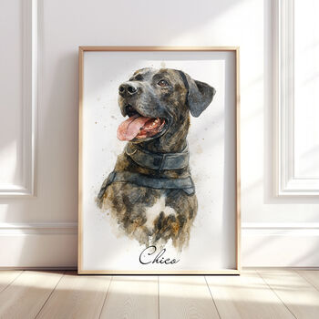 Personalised Watercolour Pet Illustration Portrait, 3 of 12