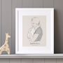 Personalised Monochrome New Parent And Baby Sketch, thumbnail 3 of 6