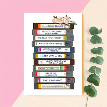 Funny Movie Puns Wedding Card, 2 of 4