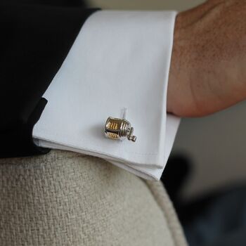 Personalised Fishing Reel Cufflinks, 10 of 10
