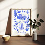 Scenes Of Italy Blue Tile Inspired Travel Print, thumbnail 7 of 11