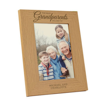 Grandparents Gifts Personalised Wooden Photo Frame, 4 of 4