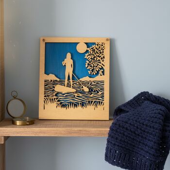 Female Paddle Boarder Wall Art, 3 of 7
