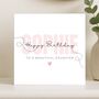 Personalised Stylish Pink Birthday Card For Daughter, thumbnail 6 of 8