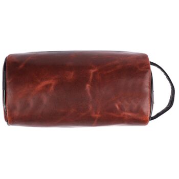 Buffalo Leather Rugby Wash Bag, 4 of 5
