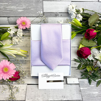 Hydrangea Wedding Tie Set, 7 of 10