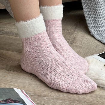 Embroidered Cosy Cuff Socks, 7 of 8